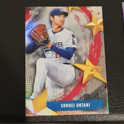 Topps Shohei Ohtani Dodgers & Angels Titans 35th Anniv 6 Card Lot - Image 3