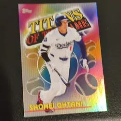 Topps Shohei Ohtani Dodgers & Angels Titans 35th Anniv 6 Card Lot - Image 4