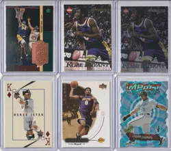 INSERT RC BASE CARD LOT O'Neal Aikman Jeter Griffey Kobe Bryant Michael Jordan - Image 2