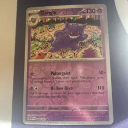 Gengar Scarlet & Violet 151 Reverse Holo Card 94/165 - Image 1