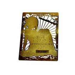 Kaguya Anime Goddess Story Gold METAL Card 12/200! - Image 2