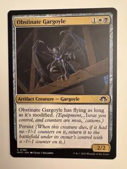 Obstinate Gargoyle (195) Modern Horizons 3 MH3 MTG Magic - Image 1
