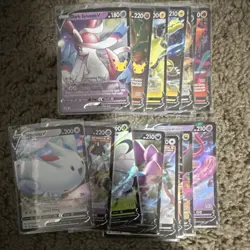 Pokemon TCG 10 Card Lot V Card Dark Sylveon Togekiss English - Image 1