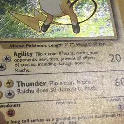 Pokemon TCG Raichu Holo Rare Card Base Set, 14/102 - Image 3