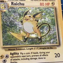 Pokemon TCG Raichu Holo Rare Card Base Set, 14/102 - Image 5