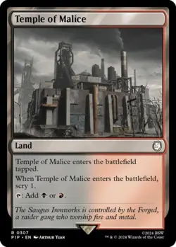 Temple of Malice -Foil Light Play MTG Universes Beyond: Fallout - Image 1
