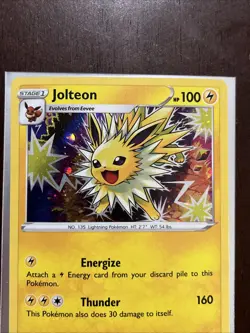 Jolteon SWSH094 Black Star Promo Holo Rare 2021 Pokemon Card NM-Mint - Image 4