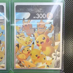 Pokemon Pikachu V-Union Celebrations Full Art Foil 4 Card Lot English - Image 3
