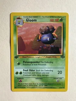 Pokemon TCG Gloom 37/64 Jungle 1st Edition NM WotC - Image 1