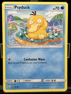 Psyduck 28/149 Sun & Moon Pokemon Card Regular LP - Image 3