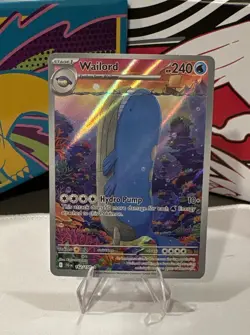 Pokemon Wailord Sv09 Journey Together Illustration Rare Holo 162/159 - Image 1