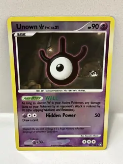 Pokemon 2008 Legends Awakened Diamond & Pearl Unown [W] 80/146 Reverse Holo - Image 2