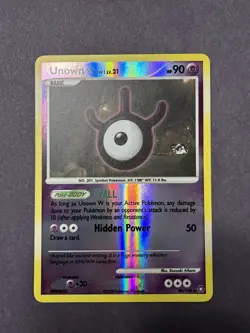 Pokemon 2008 Legends Awakened Diamond & Pearl Unown [W] 80/146 Reverse Holo - Image 4