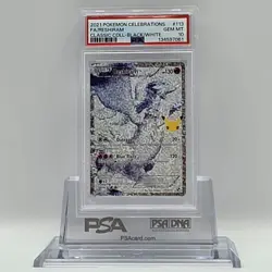 2021 Pokemon Celebrations Classic Coll Black/White #113 Full Art Reshiram PSA 10 - Image 1