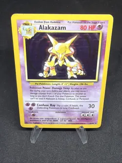 Pokemon TCG Alakazam Base Set 1/102 Holo Unlimited Holo Rare - Image 2