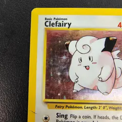 Dmg Clefairy 5/102 Base Set Holo Pokemon Vintage - Image 2