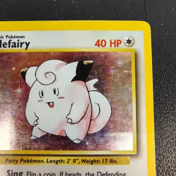 Dmg Clefairy 5/102 Base Set Holo Pokemon Vintage - Image 3