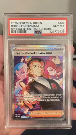 POKEMON TCG - DESTINED RIVALS - TEAM ROCKET'S GIOVANNI 238/182 - PSA 10 - Image 1