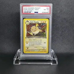 2000 DARK RAICHU-HOLO POKEMON TEAM ROCKET #83 PSA 6 - Image 1