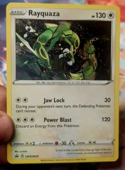 Rayquaza SWSH029 Sword & Shield Cosmos Holo Black Star Promo Pokemon TCG - Image 2
