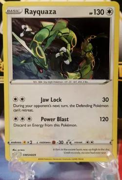 Rayquaza SWSH029 Sword & Shield Cosmos Holo Black Star Promo Pokemon TCG - Image 5