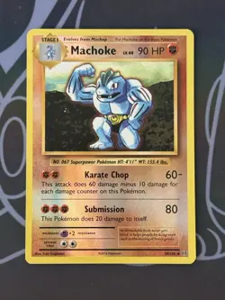 Pokemon TCG Machoke 58/108 Reverse Holo - XY Evolutions NM Small Misprint 2016 - Image 1