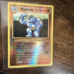 Pokemon TCG Machoke 58/108 Reverse Holo - XY Evolutions NM Small Misprint 2016 - Image 3