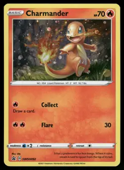 Charmander SWSH092 Holo Promo Sword & Shield Promo Pokemon NM - Image 1
