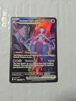 Pokemon Team Rocket's Mewtwo EX 280 HP 231/182 Special Illustration Rare Holo - Image 1
