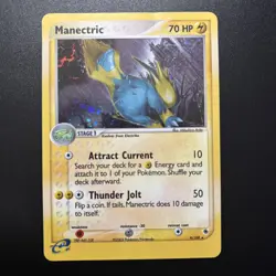 Pokemon TCG Manectric 9/109 Ruby and Sapphire Holo - creased - Image 1