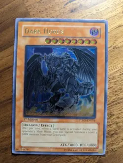 Yu-Gi-Oh! Dark Horus PTDN-EN016 1st Edition Ultimate Rare VLP - Image 1