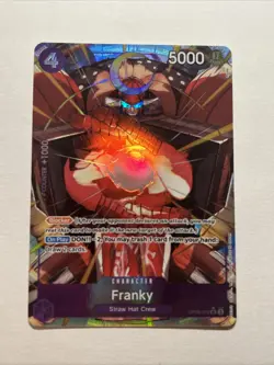 Franky Alt Art OP09-072 M PF OPTCG One Piece Emperors In The New World - Image 3