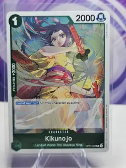 Kikunojo OP14-023 R One Piece The Azure Sea’s Seven Foil Card NM - Image 1