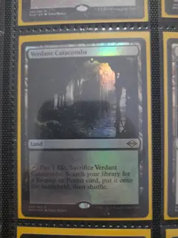 FOIL VERDANT CATACOMBS (EXTENDED ART) Modern Horizons 2 Magic MTG MINT CARD - Image 1