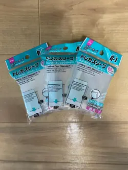 Standard Size Trading Card Protectors Clear Hard Sleeves 65pcs x3 DAISO Japan - Image 1