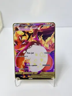 Charizard VMAX HP999999 Metal Pokemon Card-Collectible Gift Display. - Image 1