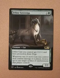 MTG Feline Sovereign (Extended Art) x1 NM from M21 - Image 1
