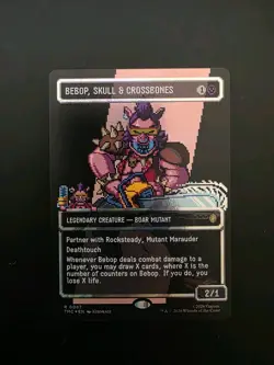 Bebop, Skull & Crossbones Borderless Surge Foil Commander TMNT MTG 0087 - Image 1