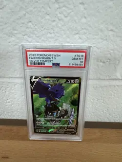 Corviknight V TG18/TG30 Pokemon Silver Tempest Trainer Gallery PSA Gem Mint 10 - Image 1