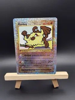 Pokemon TCG Mankey Legendary Collection Reverse Holo Foil Card 81/110 Common LP - Image 1
