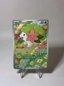 2025 Pokemon SV Destined Rivals Shaymin Illustration Rare #185/182 - Image 1