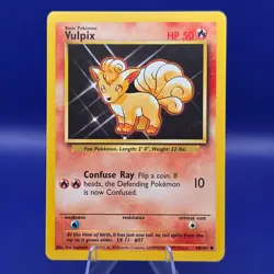 Vulpix 68/102 Base Set Unlimited Common Pokemon LP - Image 1