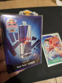 One Piece Red Bull Double Don Event Promo Don Set & Promo Stamped Monkey.D.Luffy - Image 3