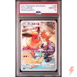 PSA 10 Flareon CHR 188/184 S8b VMAX Climax - Pokemon Card Japanese 2021 - Image 1