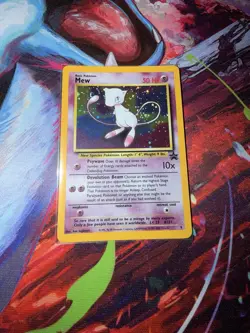 Pokemon Mew 09/53 Wotc Promo Basic Holo Card 50 HP Psywave - Image 1