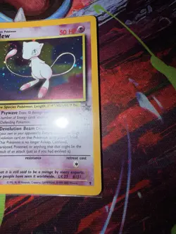 Pokemon Mew 09/53 Wotc Promo Basic Holo Card 50 HP Psywave - Image 3