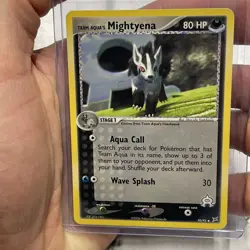 Pokemon TCG Team Aqua's Mightyena 30/95 MA Team Magma vs Team Aqua LP/NM Card - Image 1