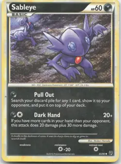 Sableye 35/90 Undaunted Pokemon Card LP - Image 1