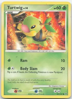 Turtwig 101/127 Platinum Pokemon Card LP - Image 1
