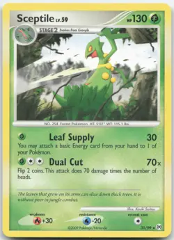 Sceptile (31) 31/99 Arceus Pokemon Card LP - Image 1